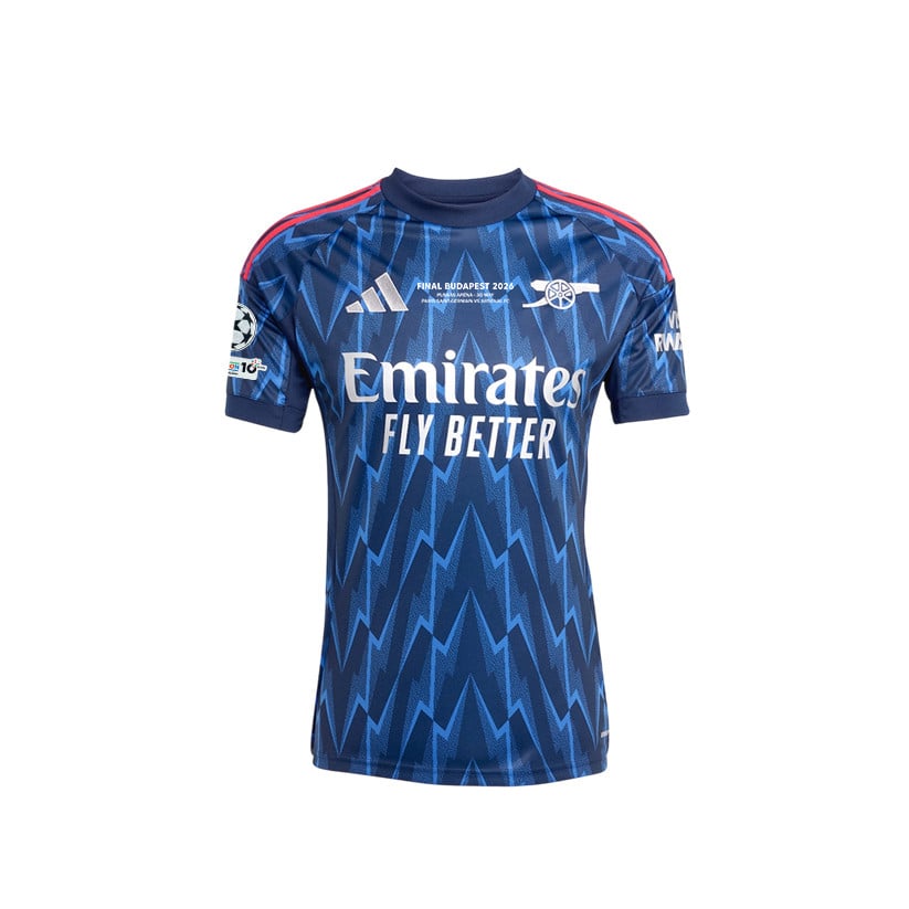 Gabriel Jesus 9 Arsenal 25/26 Away Jersey – Final Match Details Edition, Navy