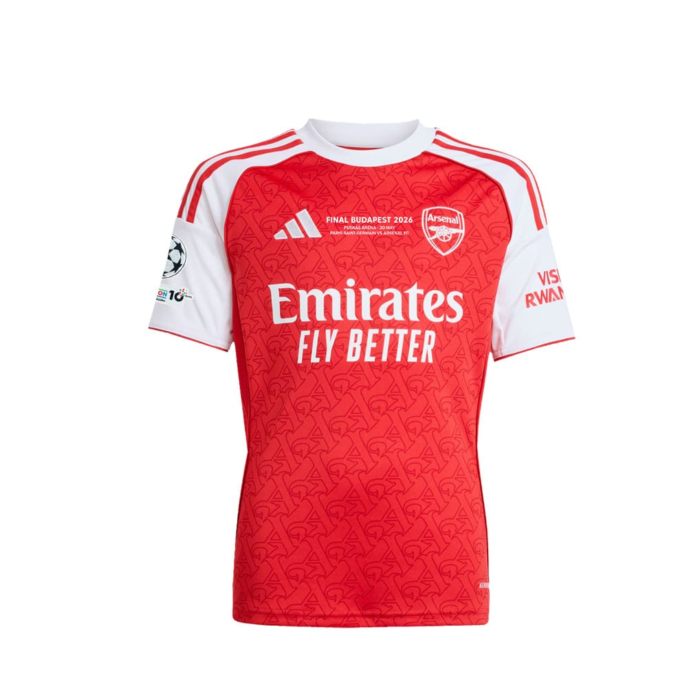 Noni Madueke 20 Arsenal 2025/26 Final Match Detail Home Jersey – YOUTH, Red