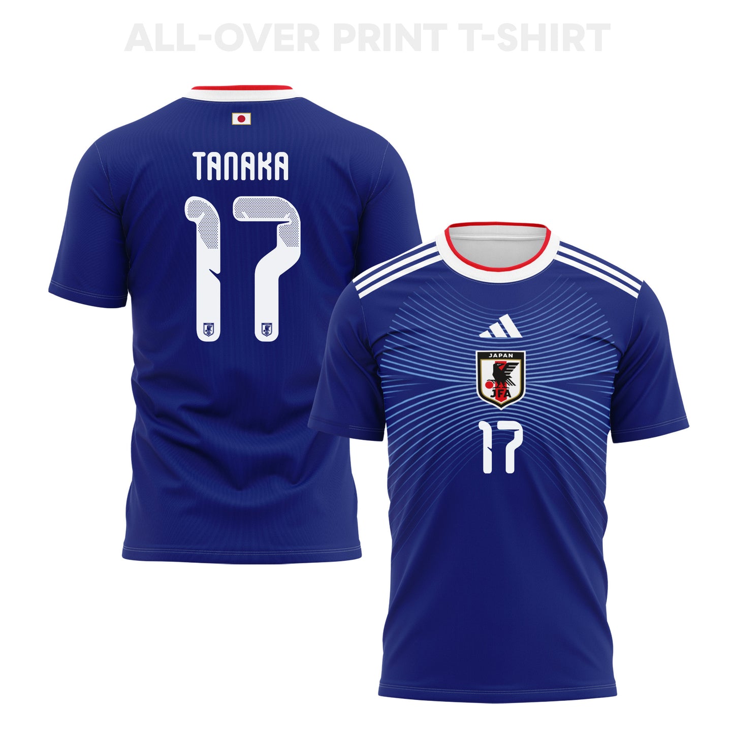Ao Tanaka 17 Japan 2026 Home 3D T-Shirt Fully Printed – Unisex, Blue