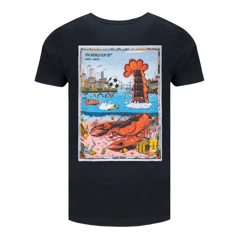 FIFA World Cup 2026 Boston Poster Unisex T-Shirt - Black