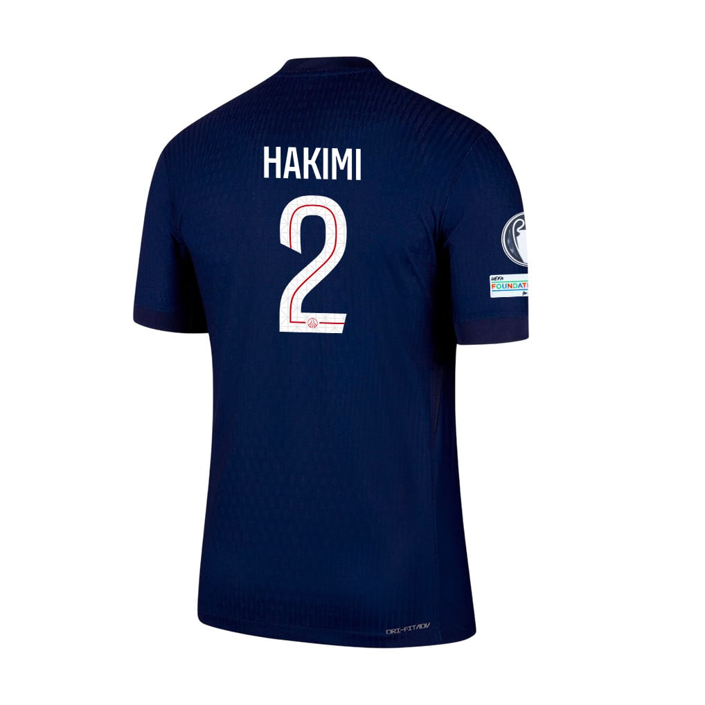 Achraf Hakimi 2 Paris Saint-Germain 25/26 Final Match Detail Home Jersey – Men, Navy