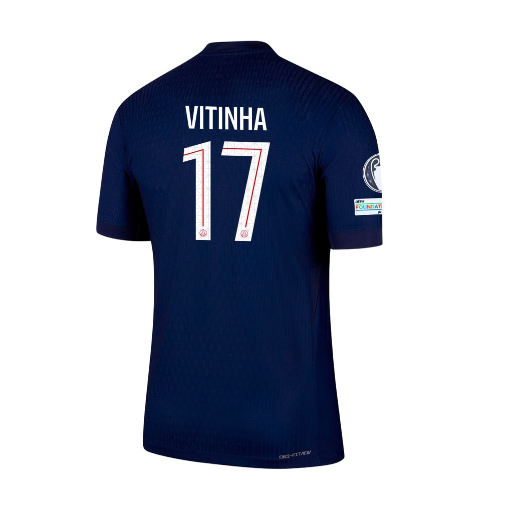 Vitinha 17 Paris Saint-Germain 25/26 Final Match Detail Home Jersey – Men, Navy