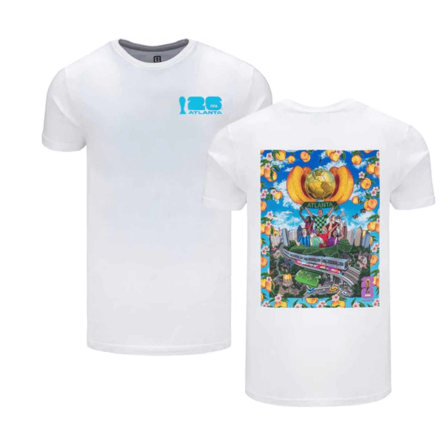 Atlanta Poster FIFA World Cup 2026 Unisex T-Shirt - White