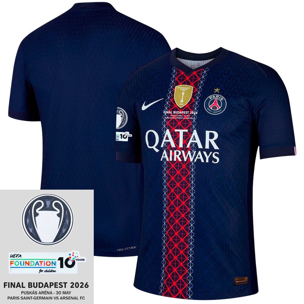 Paris Saint-Germain 25/26 Final Match Detail Home Jersey – Men, Navy