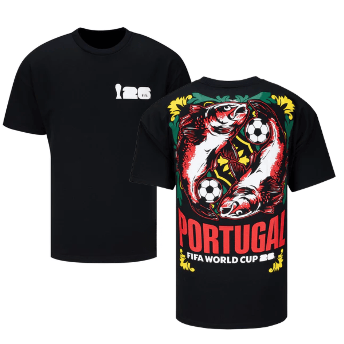 Portugal Rally FIFA World Cup 2026 T-Shirt Unisex - Black