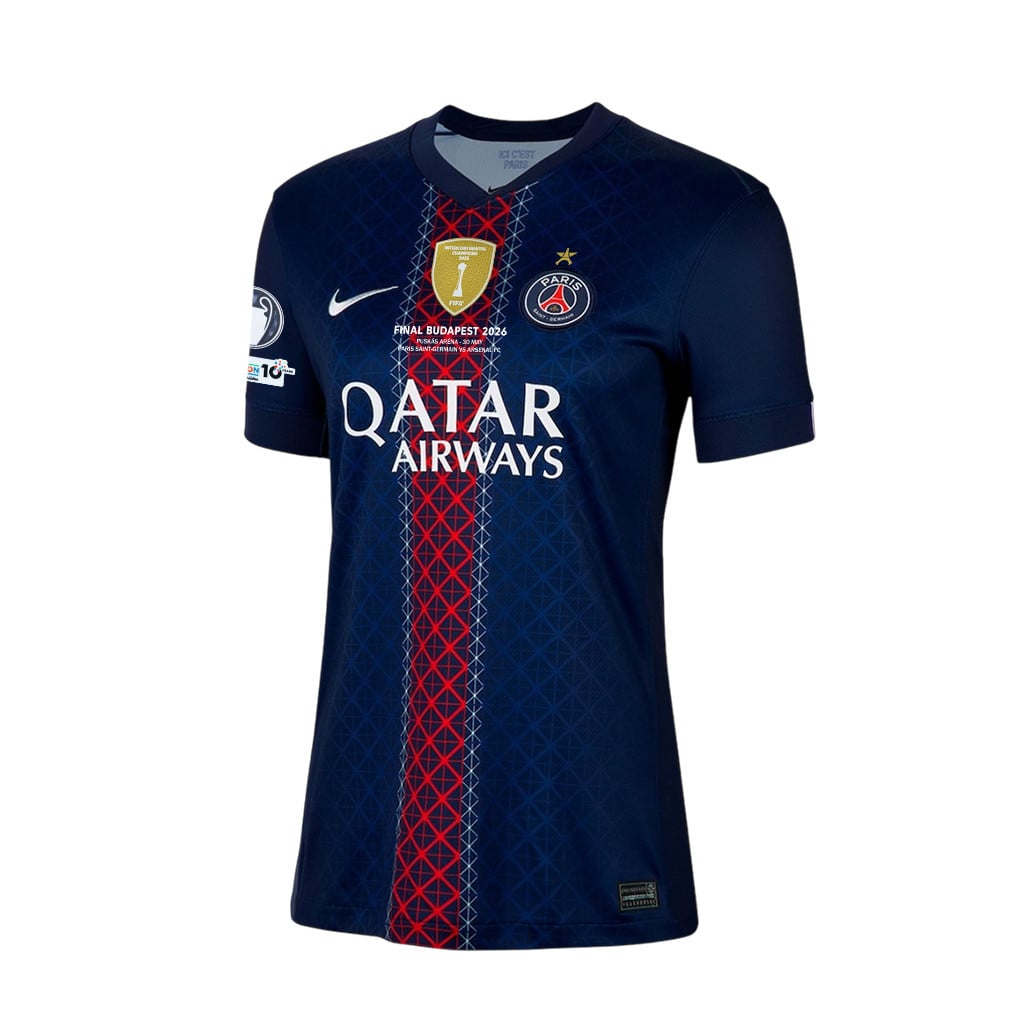 Quentin Ndjantou 47 Paris Saint-Germain 25/26 Final Match Details Edition Home Jersey - Women, Navy