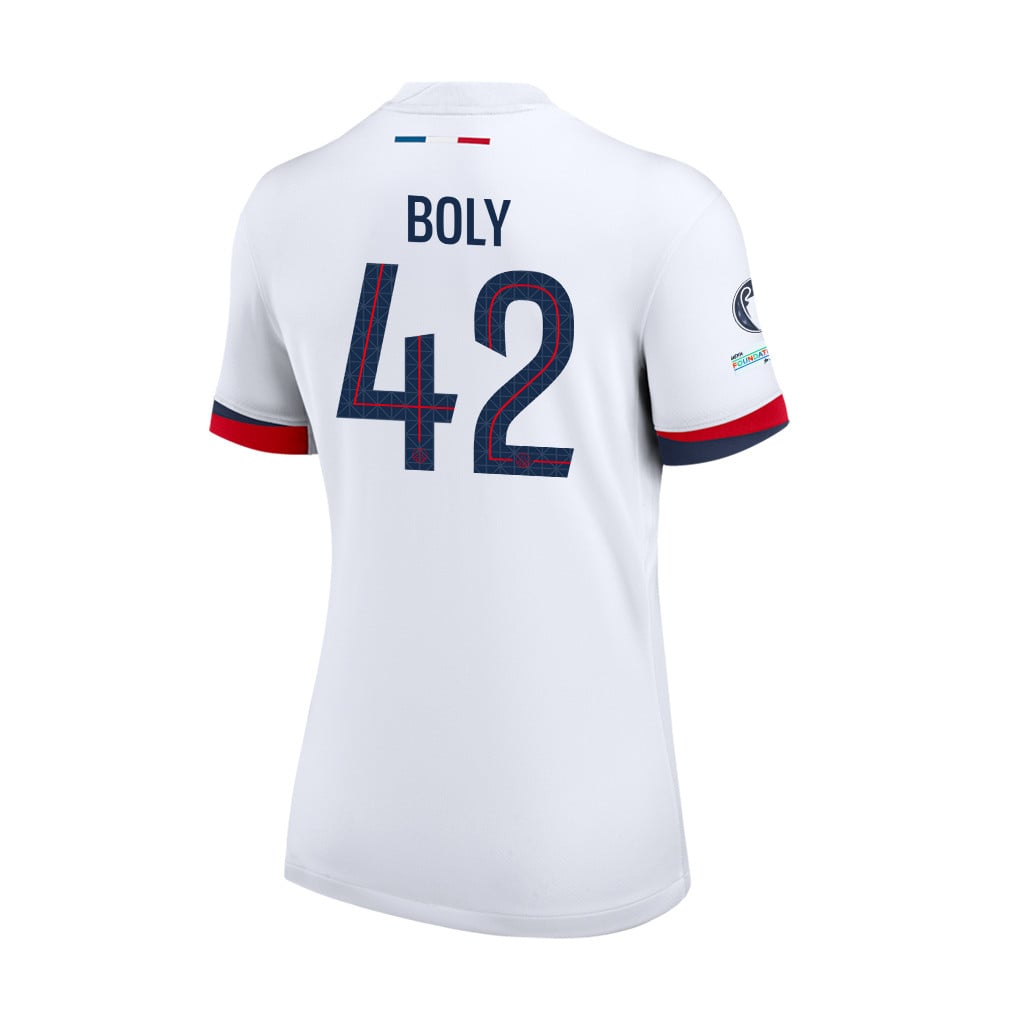 David Boly 42 Paris Saint-Germain 25/26 Final Match Details Edition Away Jersey - Women, White
