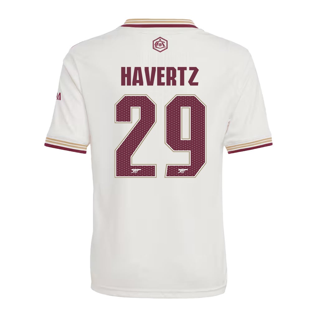 Kai Havertz 29 Arsenal 25/26 Third YOUTH Jersey - White