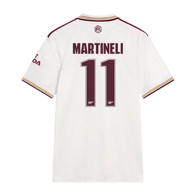Gabriel Martinelli 11 Arsenal 25/26 Third Men Jersey - White