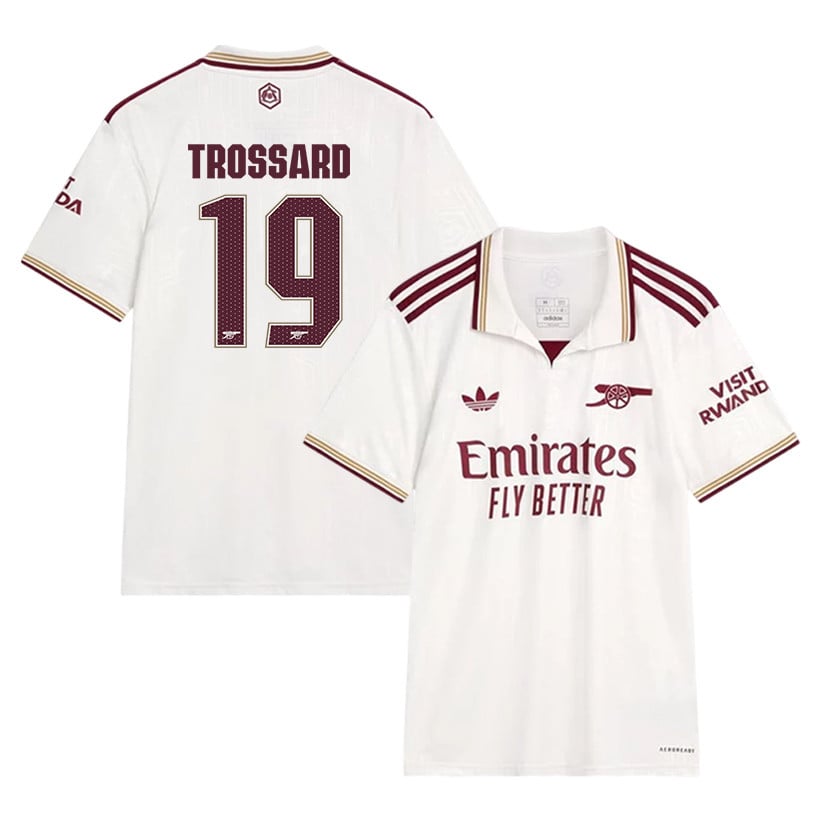 Leandro Trossard 19 Arsenal 25/26 Third Men Jersey - White