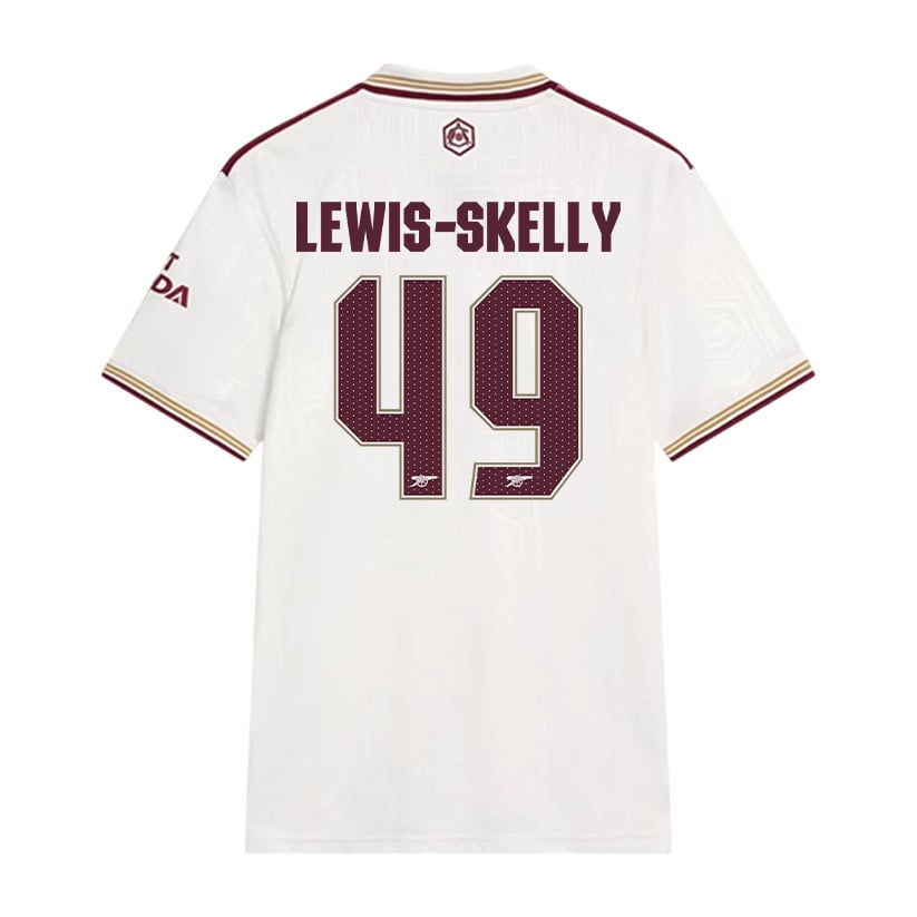 Myles Lewis-Skelly 49 Arsenal 25/26 Third Men Jersey - White