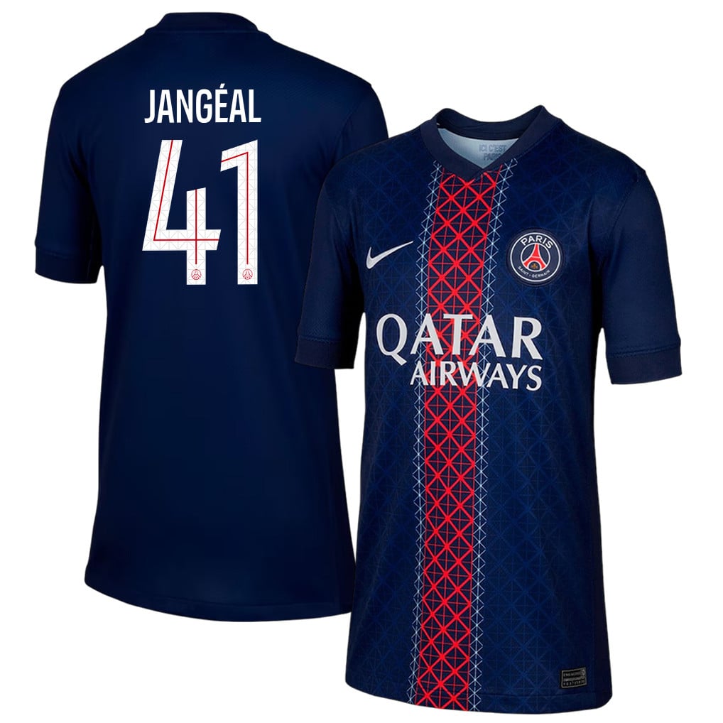 Mathis Jangeal 41 Paris Saint-Germain 25/26 Home YOUTH Jersey - Navy