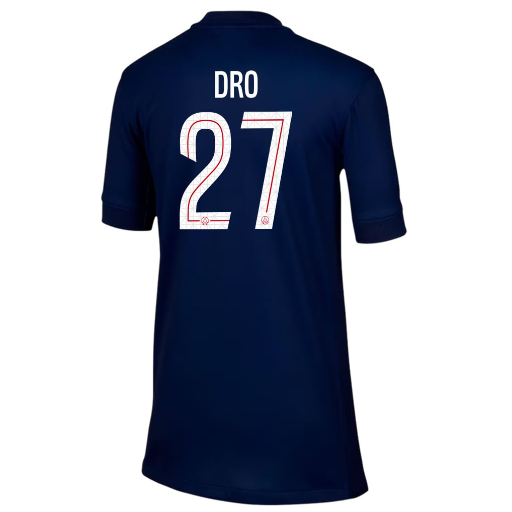 Dro Fernández 27 Paris Saint-Germain 25/26 Home YOUTH Jersey - Navy