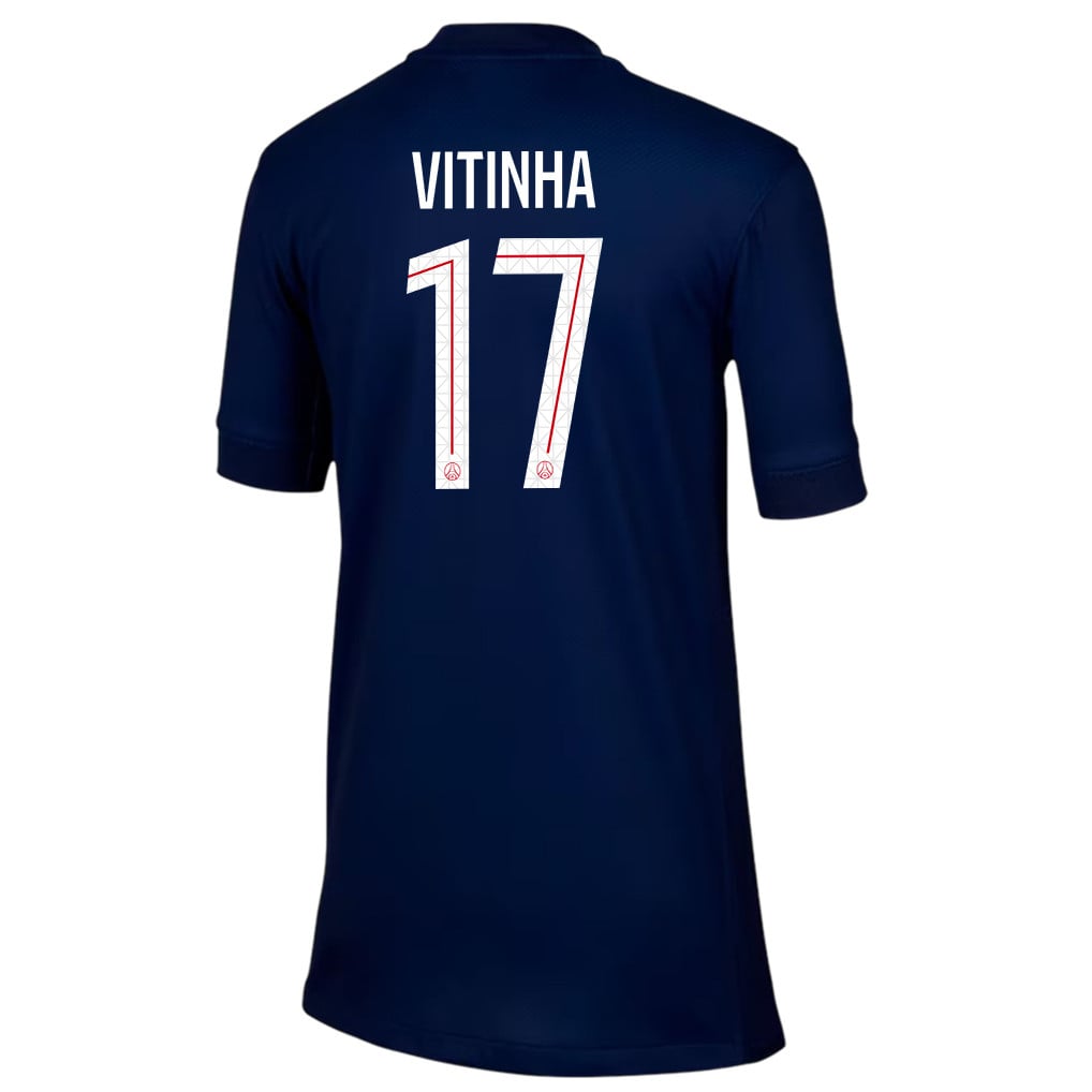 Vitinha 17 Paris Saint-Germain 25/26 Home YOUTH Jersey - Navy
