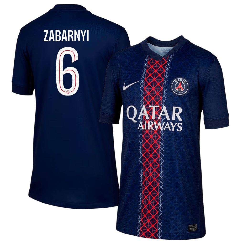 Illia Zabarnyi 6 Paris Saint-Germain 25/26 Home YOUTH Jersey - Navy