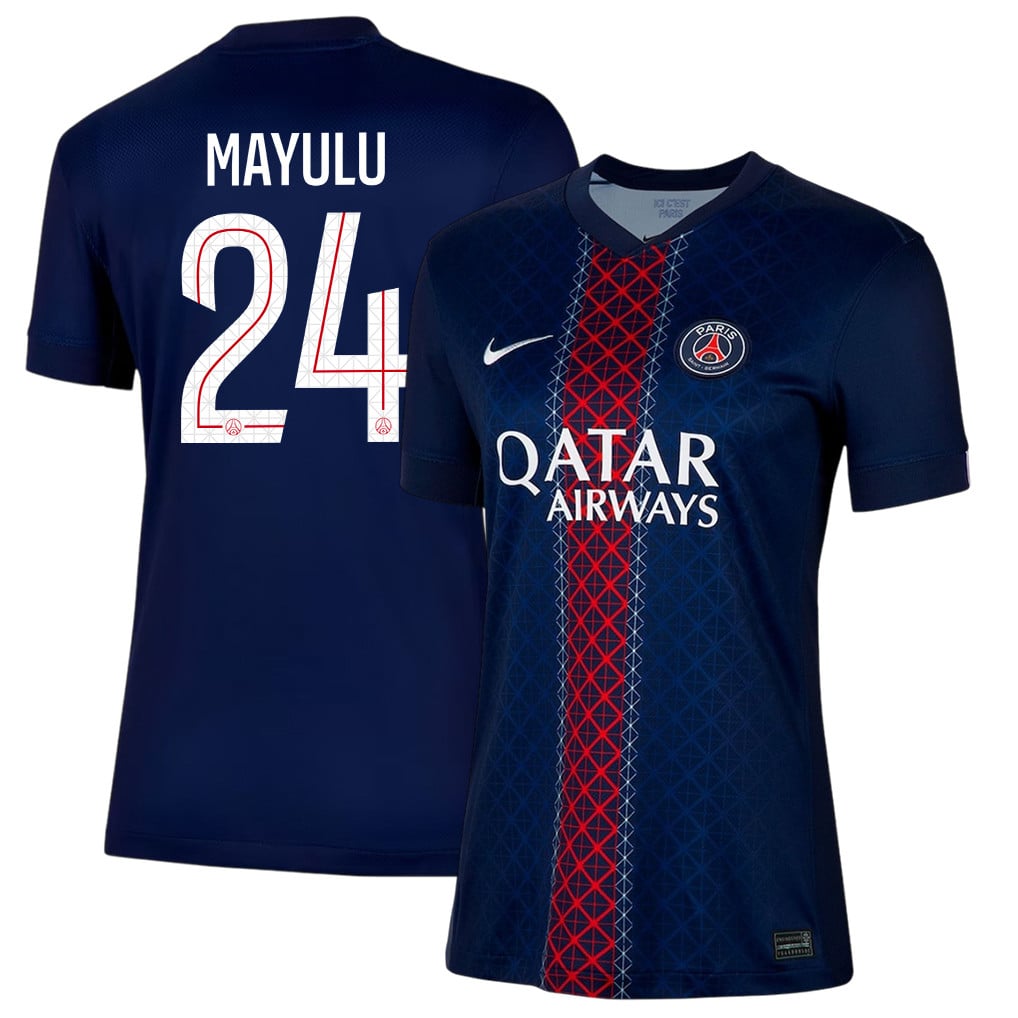Senny Mayulu 24 Paris Saint-Germain 25/26 Home Women Jersey - Navy
