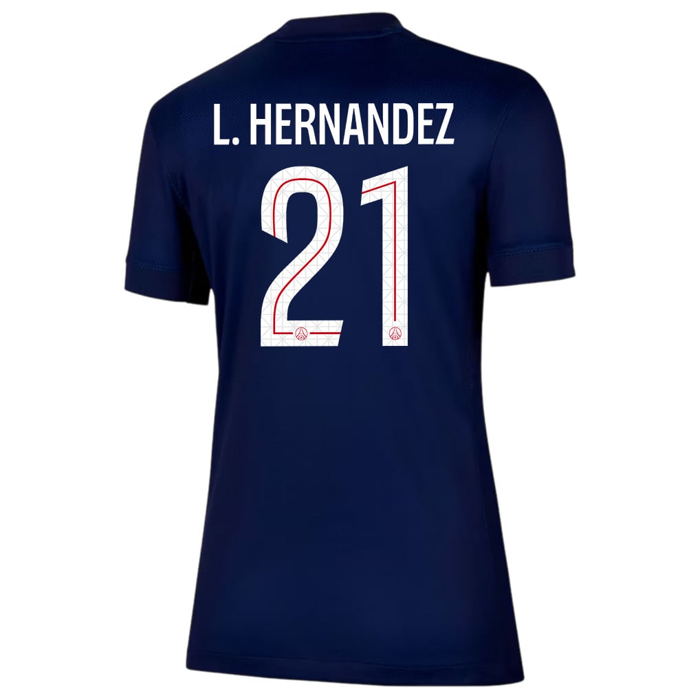 Lucas Hernández 21 Paris Saint-Germain 25/26 Home Women Jersey - Navy