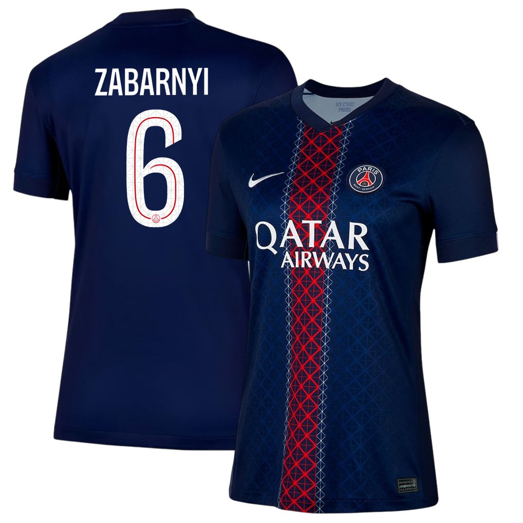 Illia Zabarnyi 6 Paris Saint-Germain 25/26 Home Women Jersey - Navy