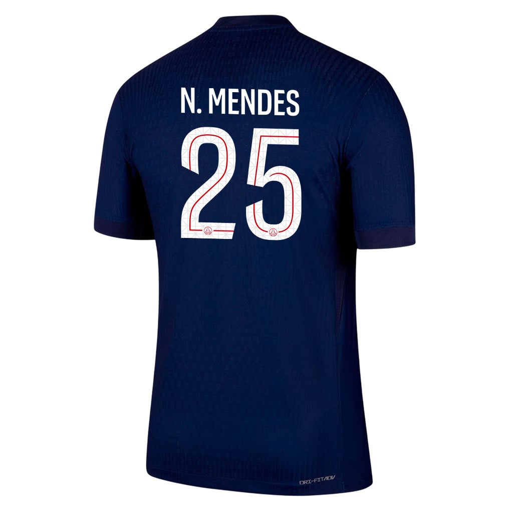 Nuno Mendes 25 Paris Saint-Germain 25/26 Home Men Jersey - Navy