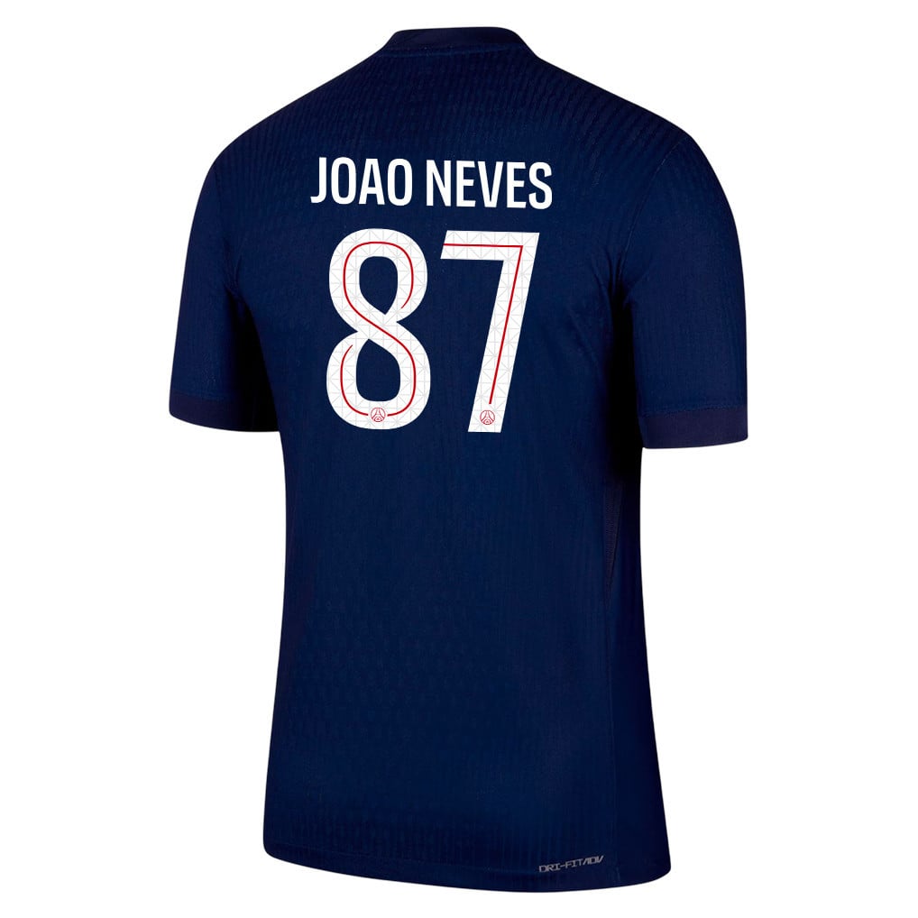João Neves 87 Paris Saint-Germain 25/26 Home Men Jersey - Navy