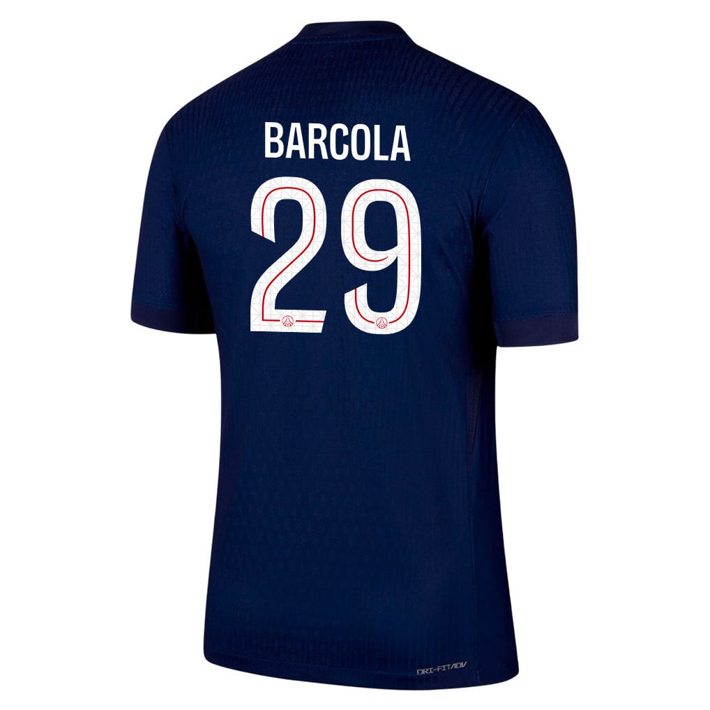 Bradley Barcola 29 Paris Saint-Germain 25/26 Home Men Jersey - Navy