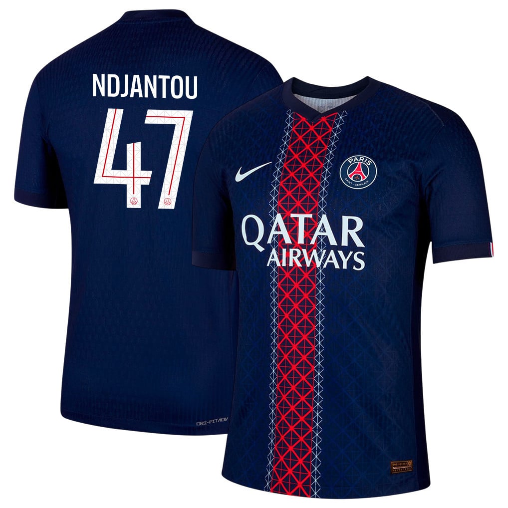 Quentin Ndjantou 47 Paris Saint-Germain 25/26 Home Men Jersey - Navy