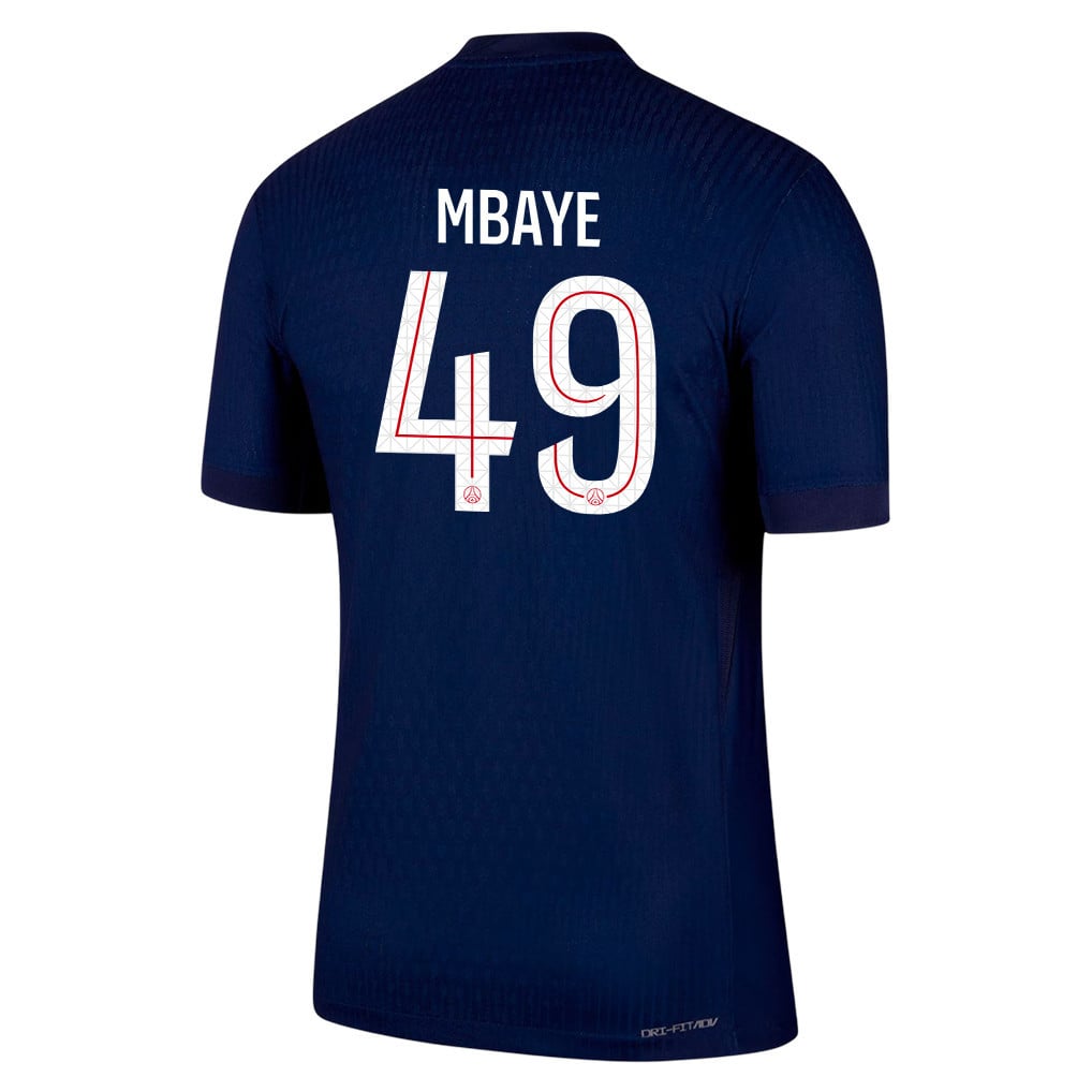 Ibrahim Mbaye 49 Paris Saint-Germain 25/26 Home Men Jersey - Navy