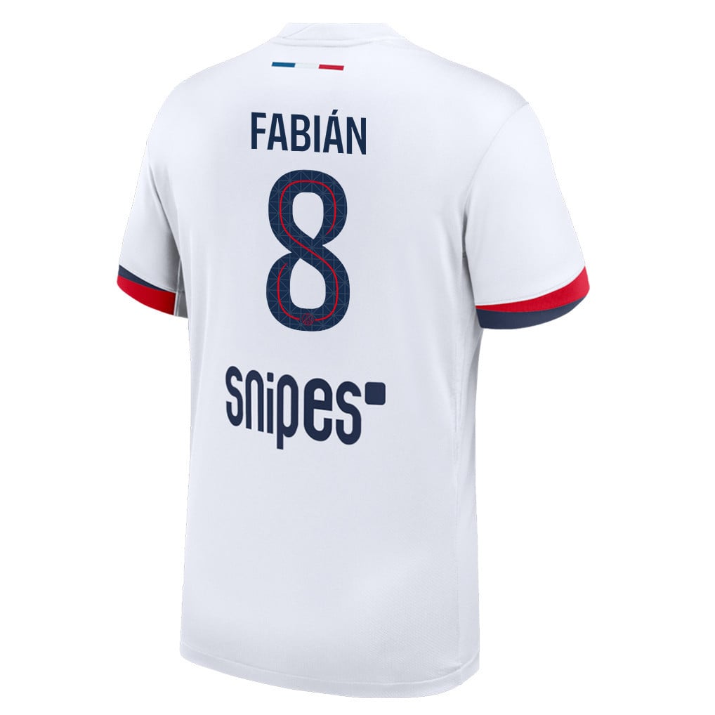 Fabián Ruiz 8 Paris Saint-Germain 25/26 Away Men Jersey - White
