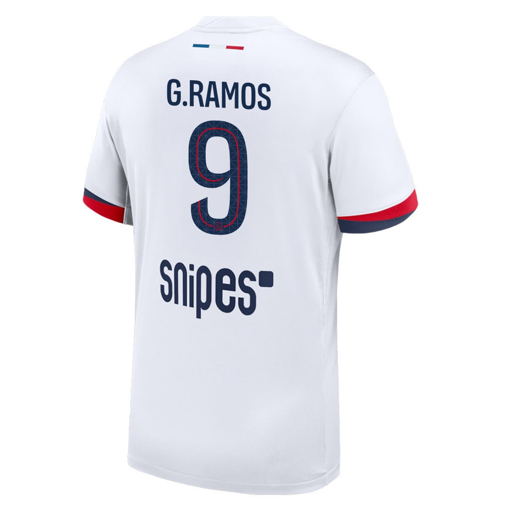 Gonçalo Ramos 9 Paris Saint-Germain 25/26 Away Men Jersey - White