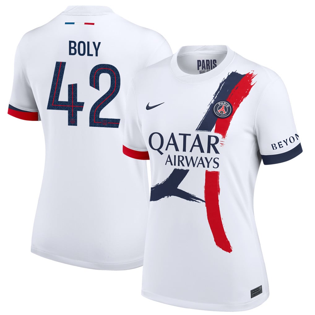 David Boly 42 Paris Saint-Germain 25/26 Away Women Jersey - White