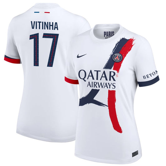 Vitinha 17 Paris Saint-Germain 25/26 Away Women Jersey - White