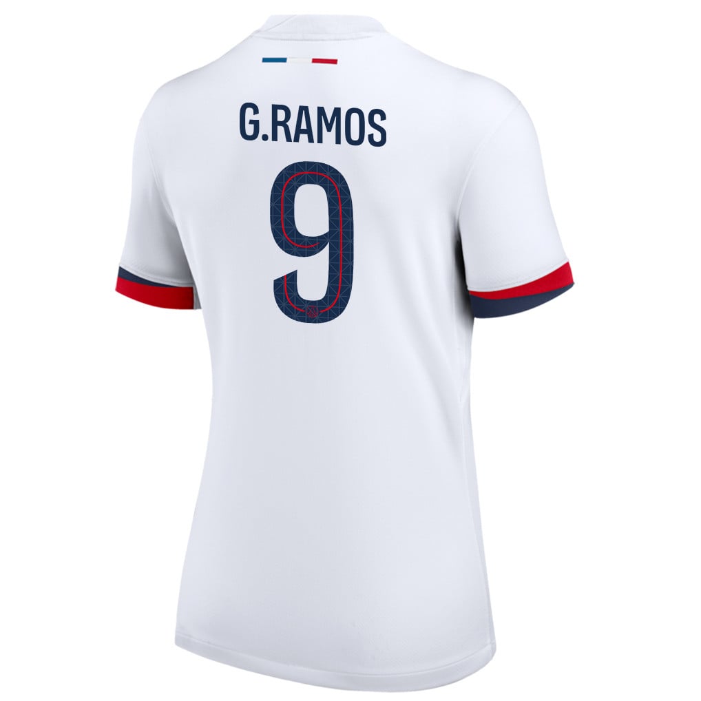 Gonçalo Ramos 9 Paris Saint-Germain 25/26 Away Women Jersey - White