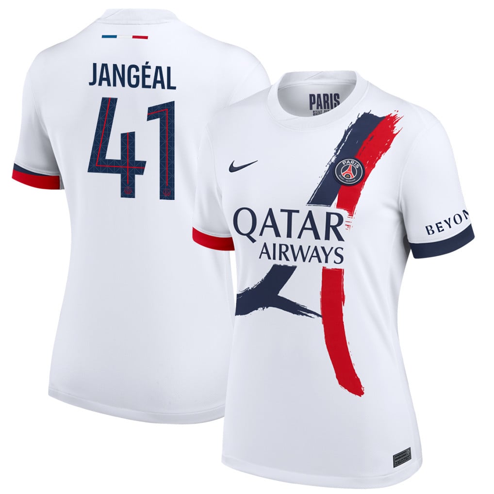 Mathis Jangeal 41 Paris Saint-Germain 25/26 Away Women Jersey - White