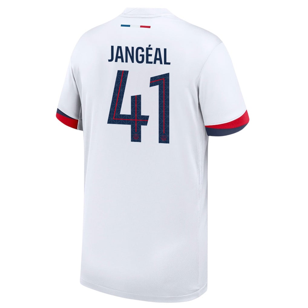 Mathis Jangeal 41 Paris Saint-Germain 25/26 Away YOUTH Jersey - White