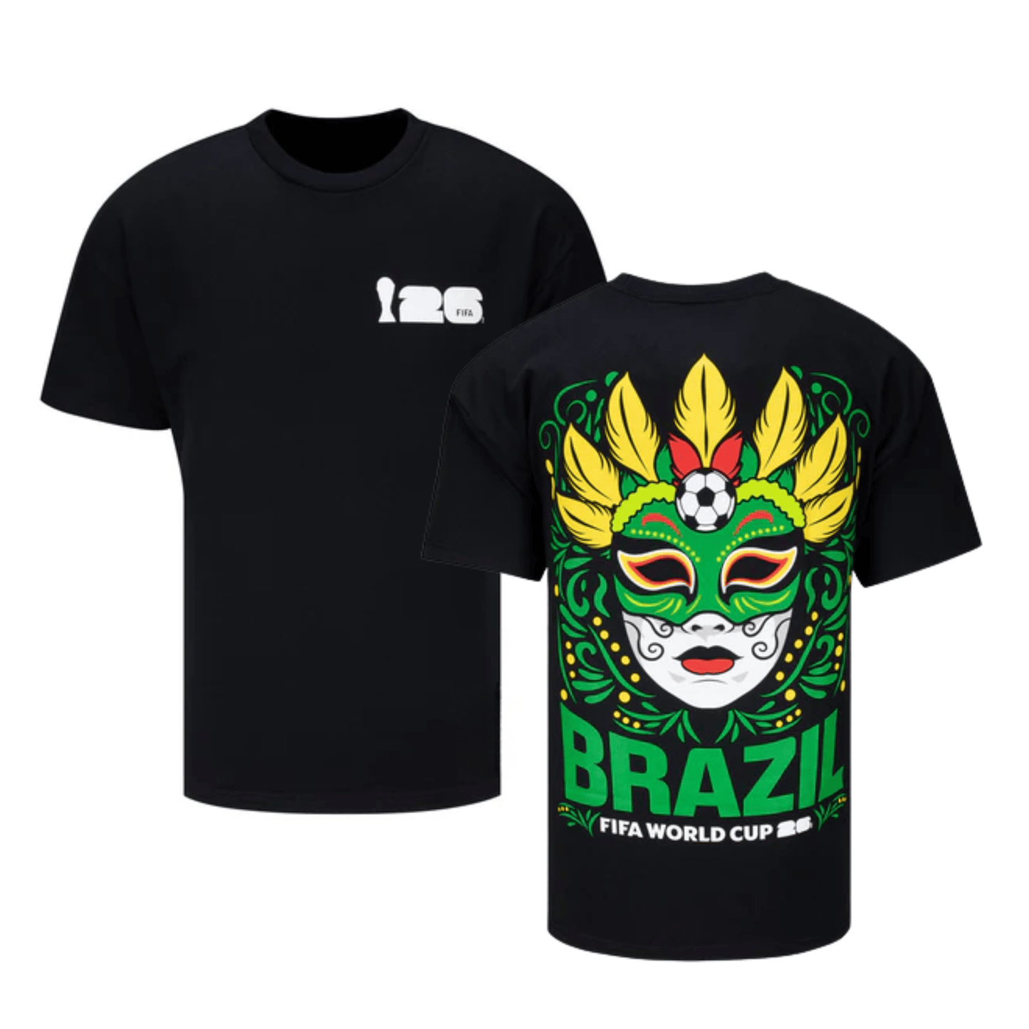 Brazil Rally FIFA World Cup 2026 T-Shirt Unisex - Black