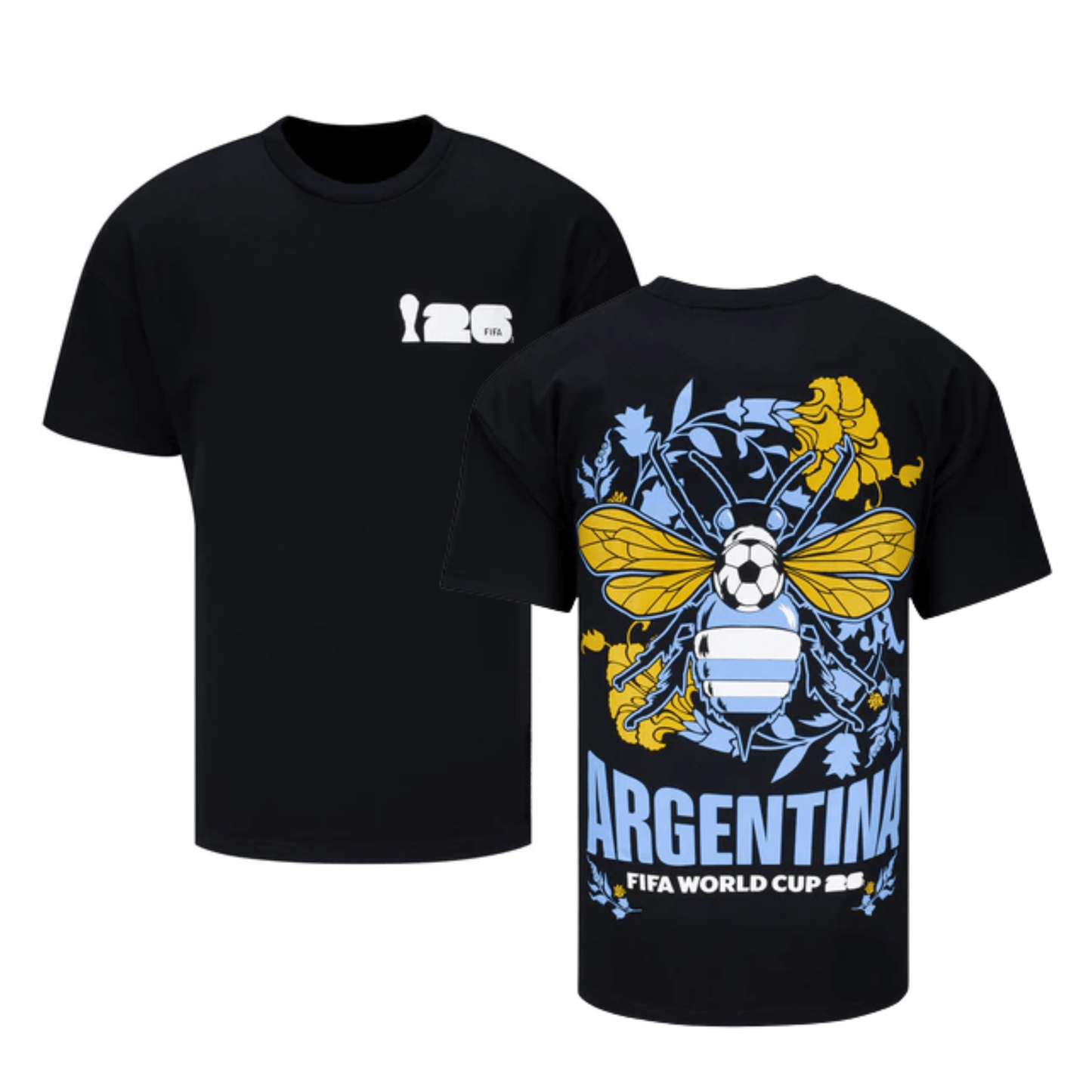 Argentina Rally FIFA World Cup 2026 T-Shirt Unisex - Black