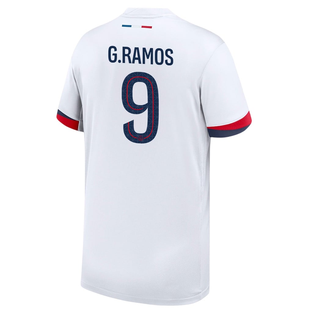 Gonçalo Ramos 9 Paris Saint-Germain 25/26 Away YOUTH Jersey - White