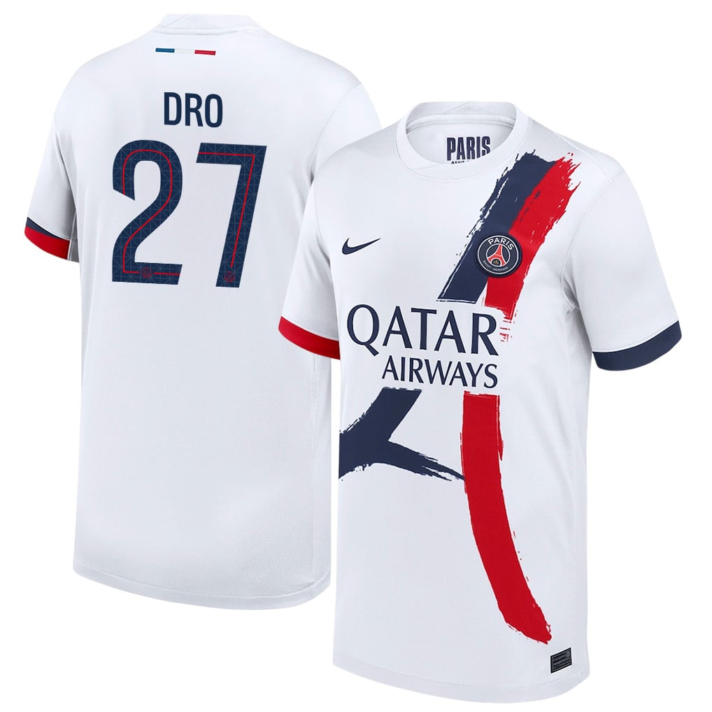 Dro Fernández 27 Paris Saint-Germain 25/26 Away YOUTH Jersey - White
