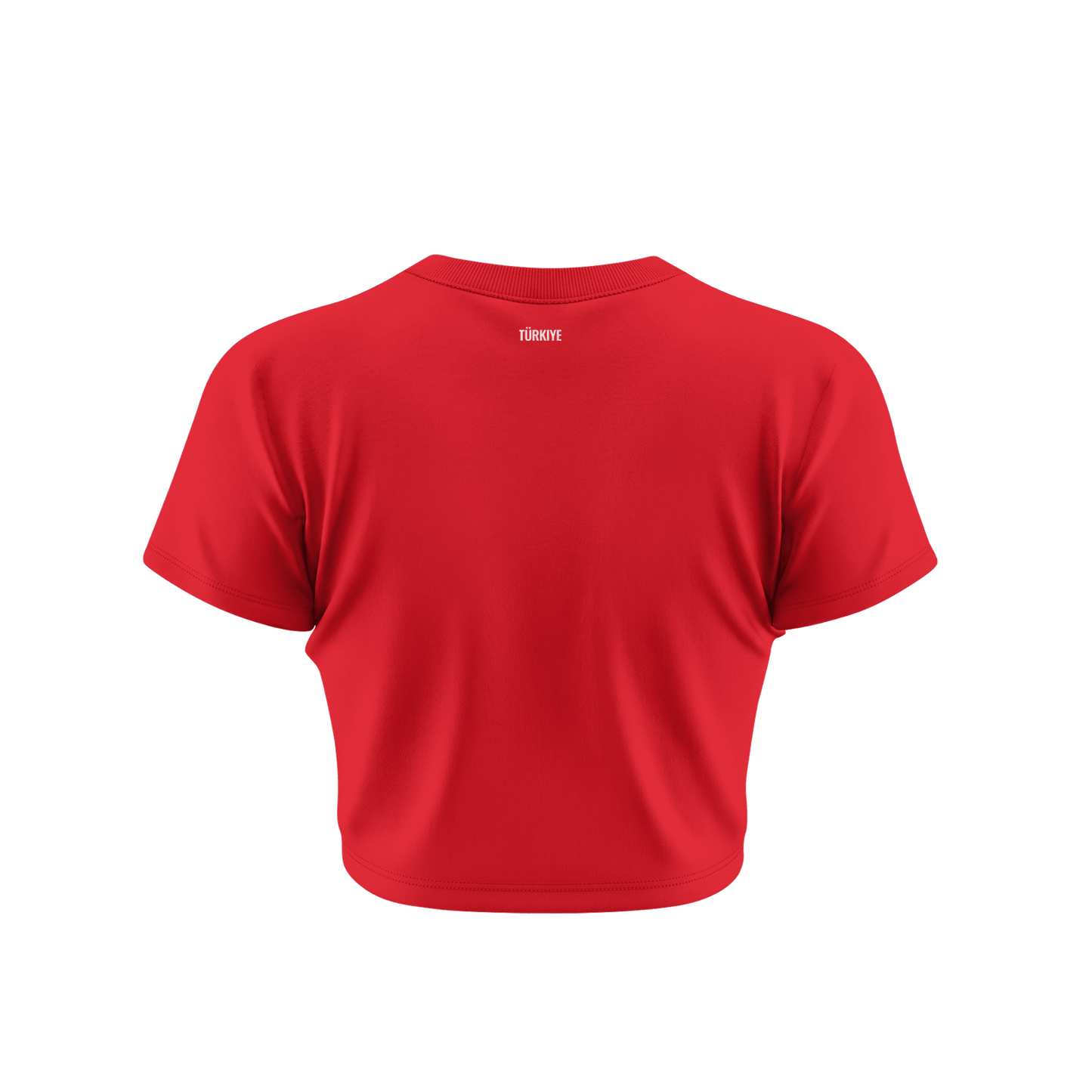 Turkey 2026 Women's Home All-Over Print Cropped Jersey - Red