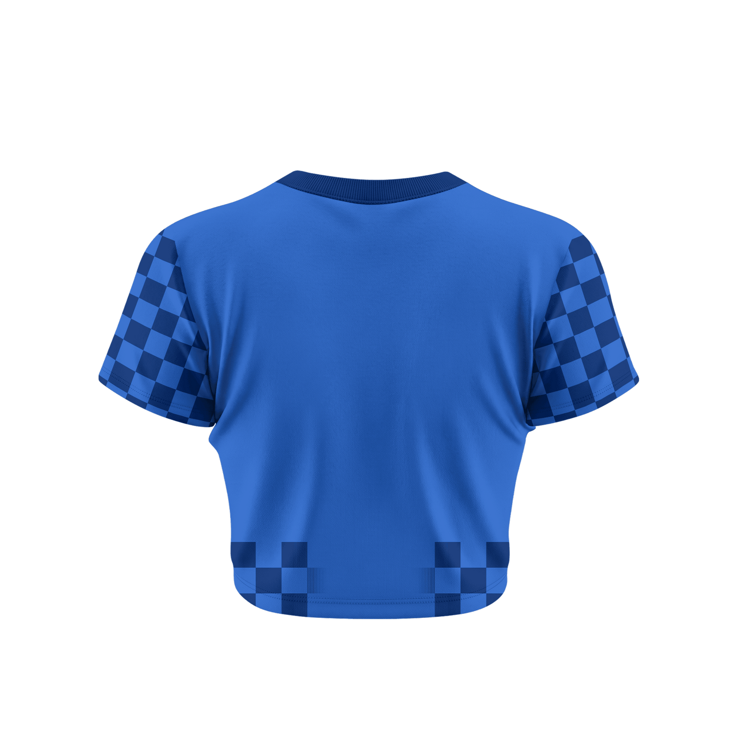 Croatia 2026 Women's Away All-Over Print Cropped Jersey - Blue