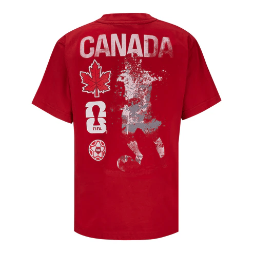 FIFA World Cup 2026 Canada Rise and Strike T-Shirt - Red