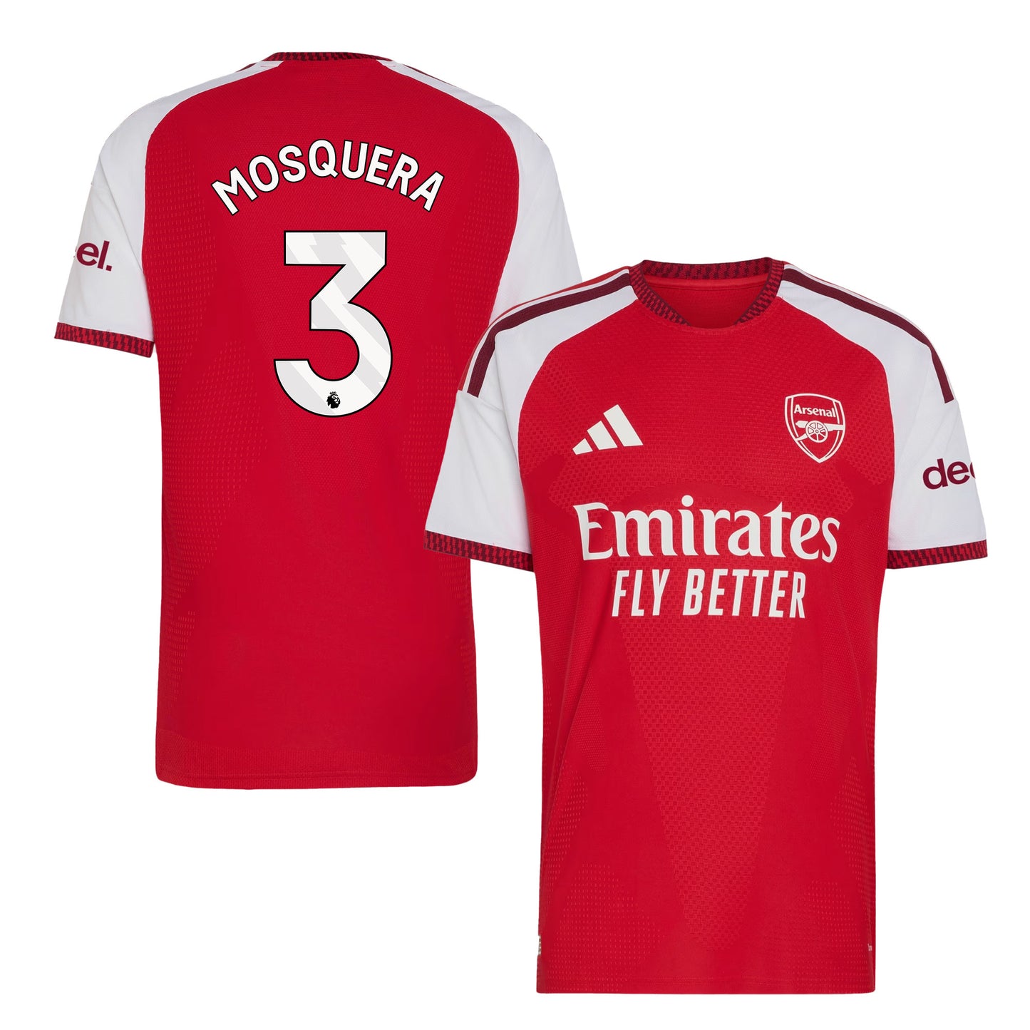 Cristhian Mosquera 3 Arsenal 2026/27 Home Jersey - Men, Red
