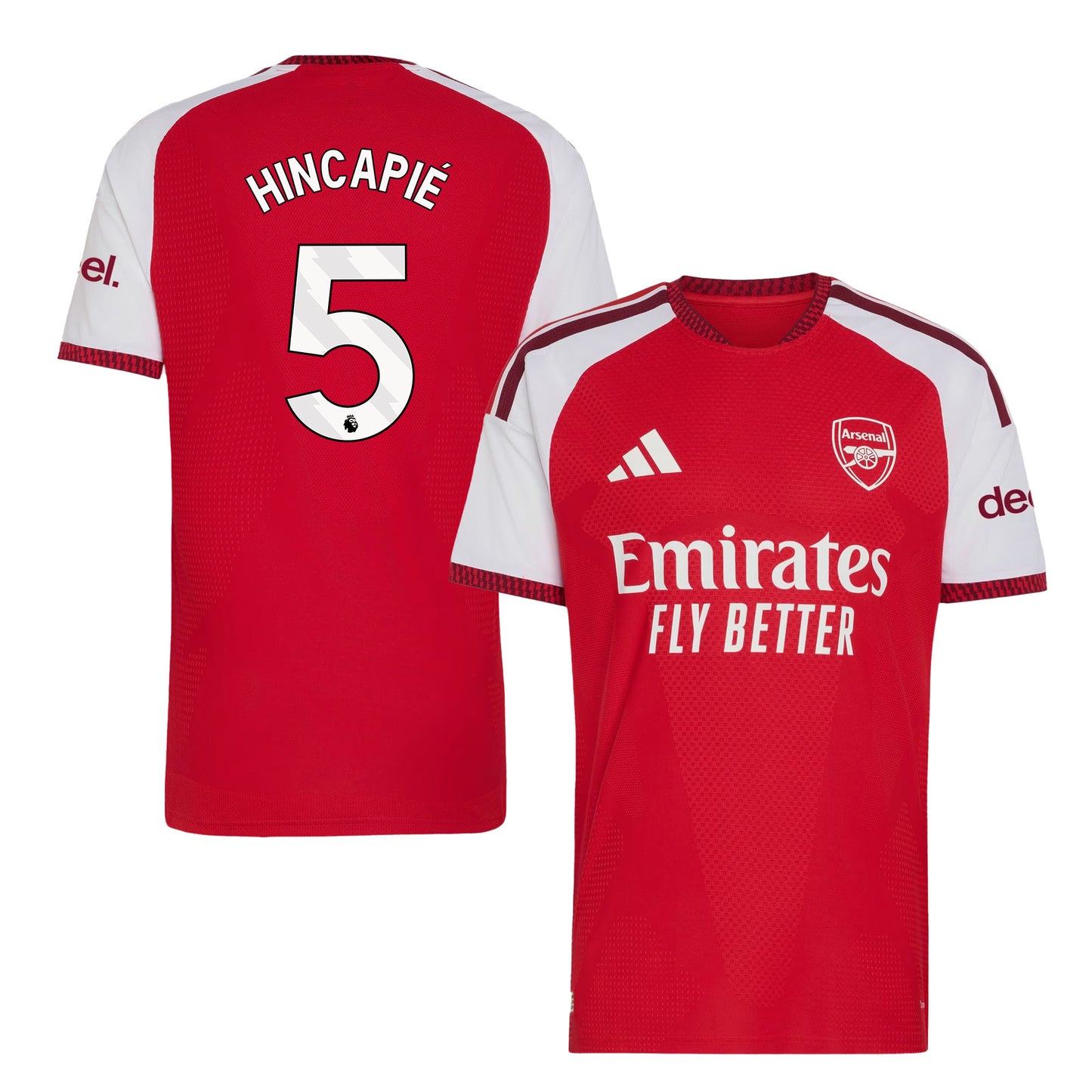 Piero Hincapié 5 Arsenal 2026/27 Home Jersey - Men, Red