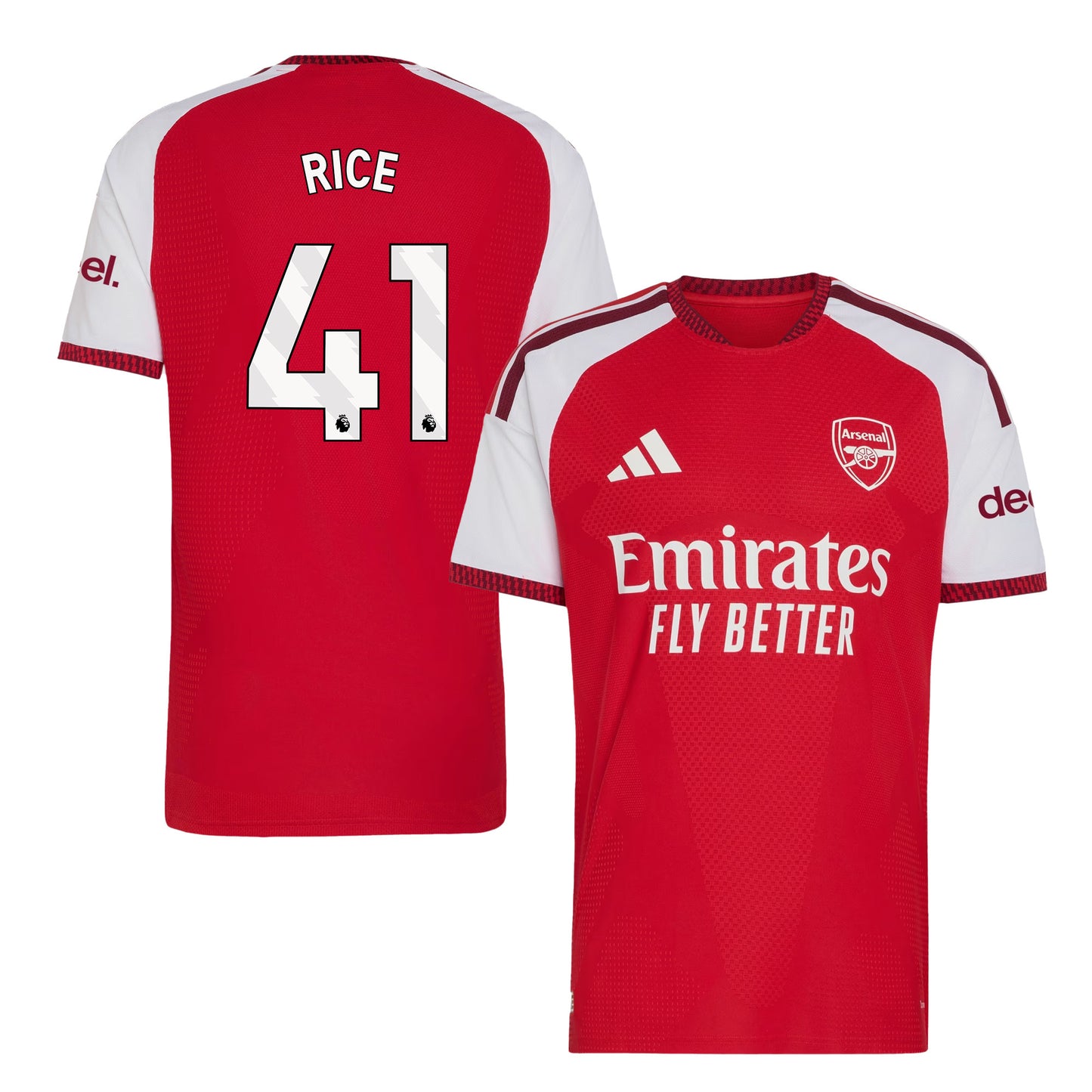 Declan Rice 41 Arsenal 2026/27 Home Jersey - Men, Red