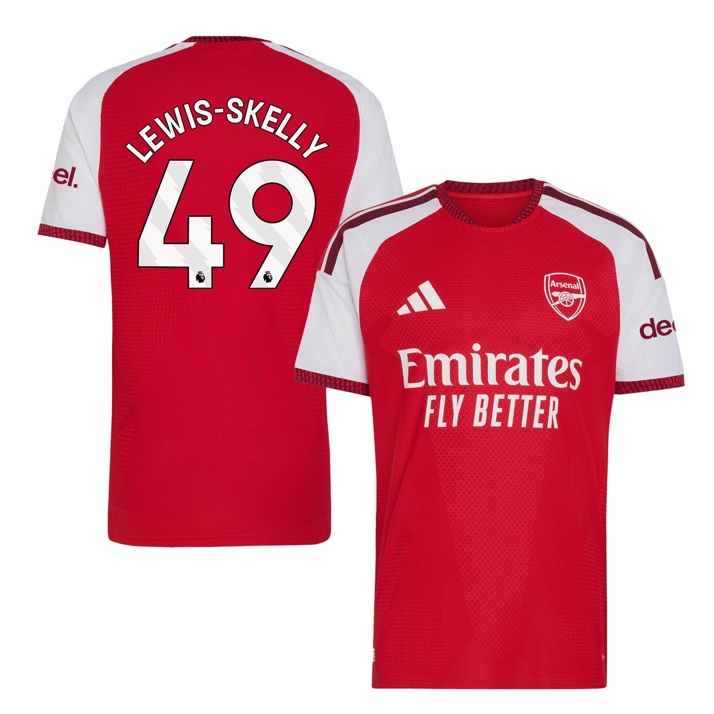 Myles Lewis-Skelly 49 Arsenal 2026/27 Home Jersey - Men, Red