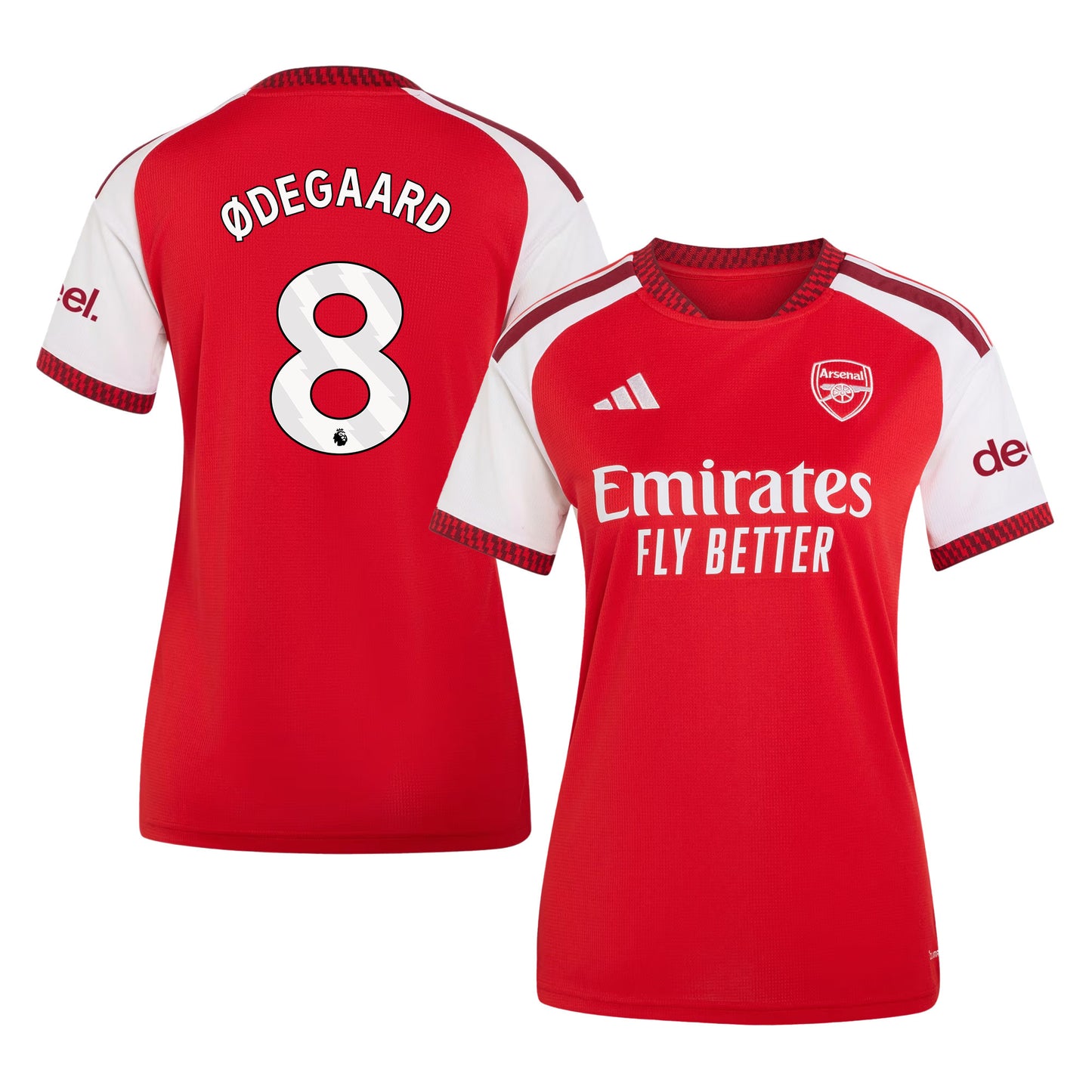 Martin Ødegaard 8 Arsenal 2026/27 Home Jersey - Women, Red