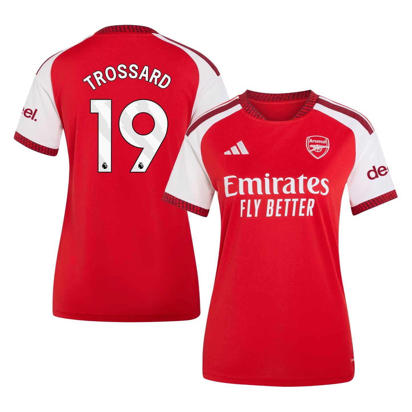 Leandro Trossard 19 Arsenal 2026/27 Home Jersey - Women, Red