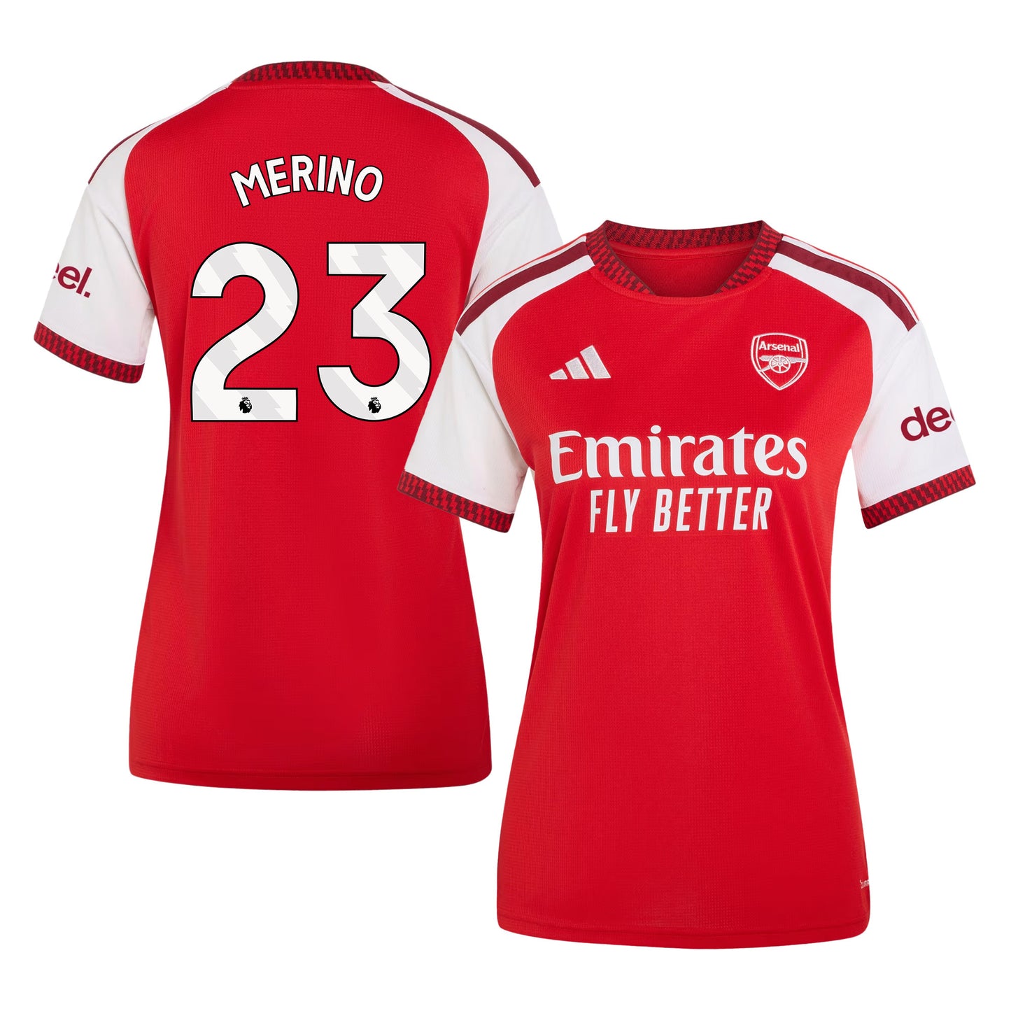 Mikel Merino 23 Arsenal 2026/27 Home Jersey - Women, Red