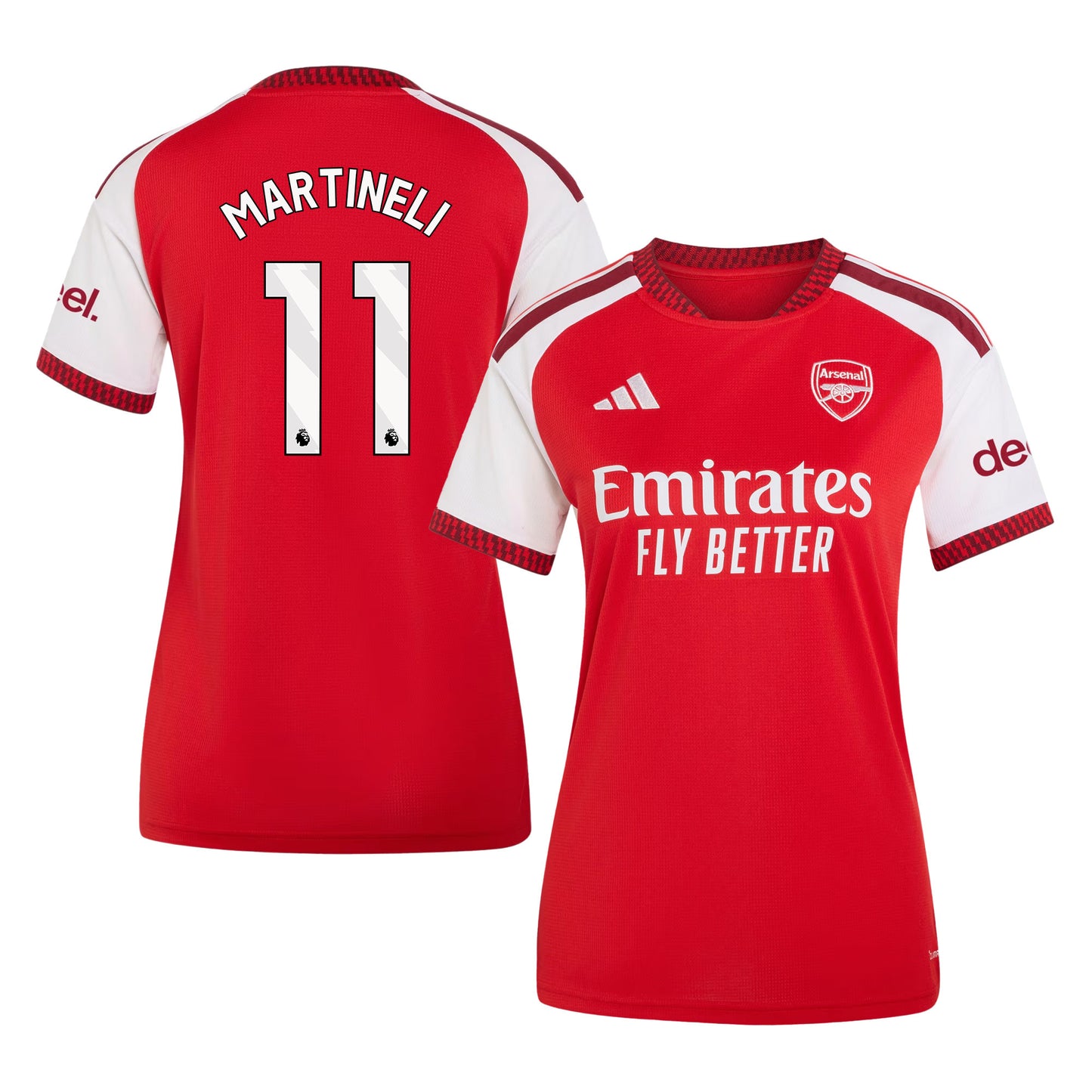 Gabriel Martinelli 11 Arsenal 2026/27 Home Jersey - Women, Red