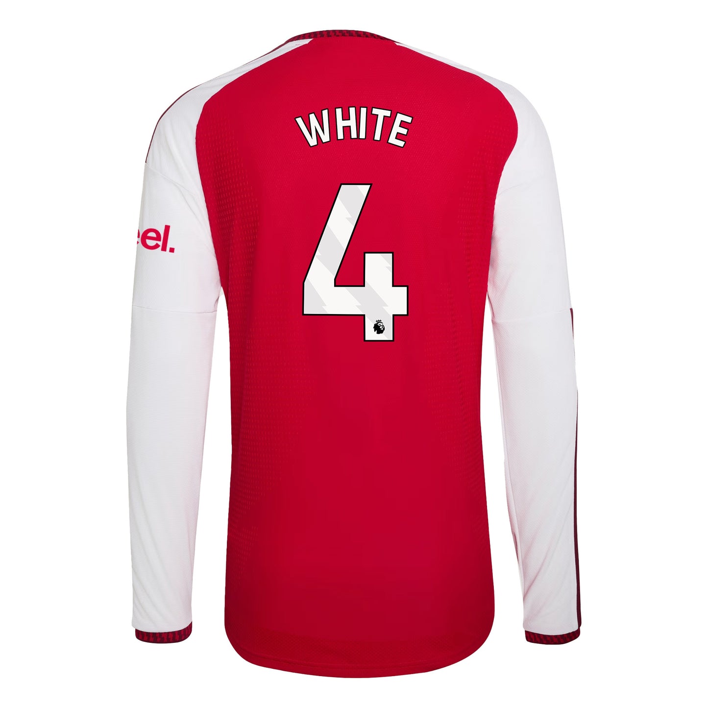 Ben White 4 Arsenal 2026/27 Home Long Sleeve Jersey - Men, Red